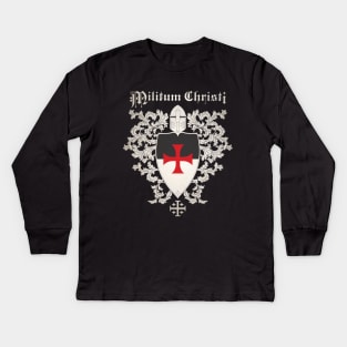 Militum Christi Army of Christ Kids Long Sleeve T-Shirt